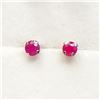 Image 1 : $160 10K  Ruby Earrings