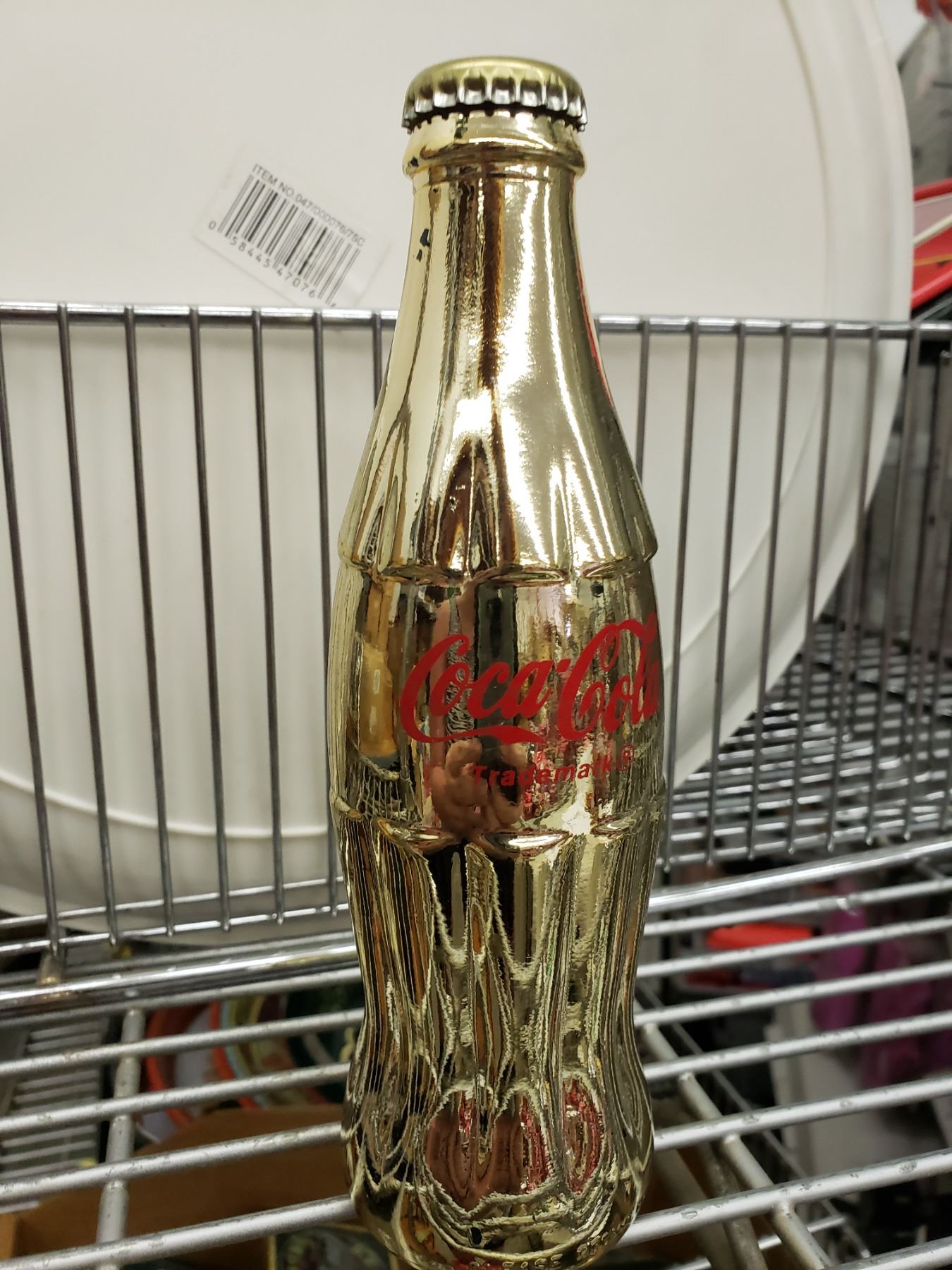 GOLDEN COCA COLA BOTTLE