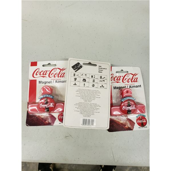 COCA COLA CLIP MAGNETS QTY 3