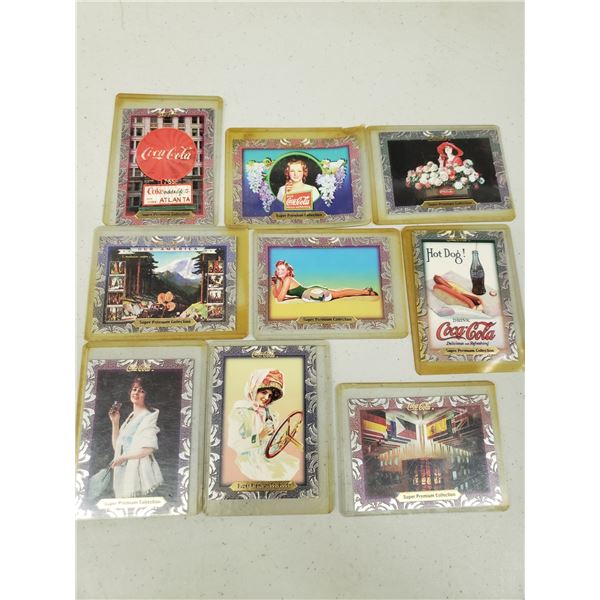 COCA COLA SUPER PREMIUM COLLECTION CARDS IN CASES