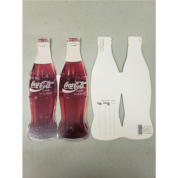 TWO COCA COLA BOTTLE POST CARDS