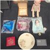 Image 1 : A COLLECTORS MIX- ROYAL SWAN BLOSSOM TIME" 22KT PLATED, THREE MCDONALDS TOYS/ AN OLD DOLL/ THE MASTE