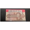 Image 1 : 1986 $2 CANADIAN UNCIRCULATED BILL EGR 2787580