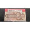 Image 2 : 1986 $2 CANADIAN UNCIRCULATED BILL EGR 2787580