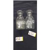 Image 1 : 2 SMALL GLASS COCA COLA VASES