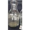 Image 3 : 2 SMALL GLASS COCA COLA VASES