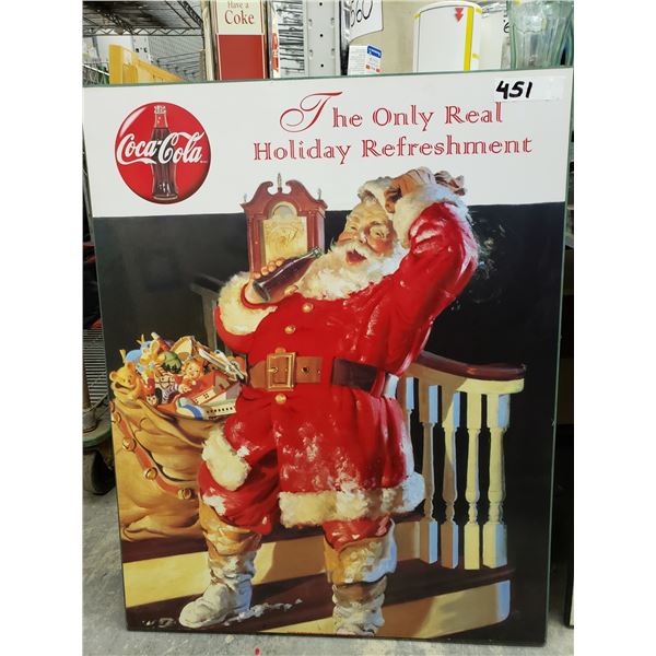 HOLIDAY COCA COLA WALL POSTER 24" X 30"