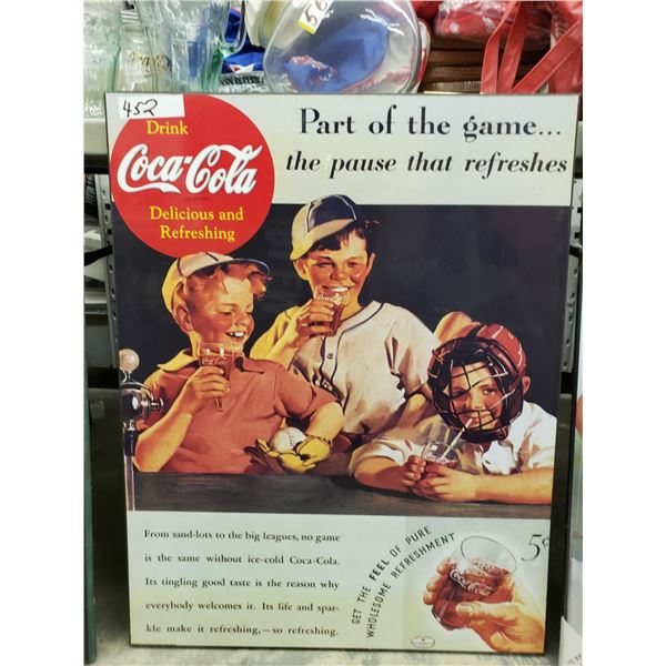 COCA COLA WALL POSTER 23" X 30"