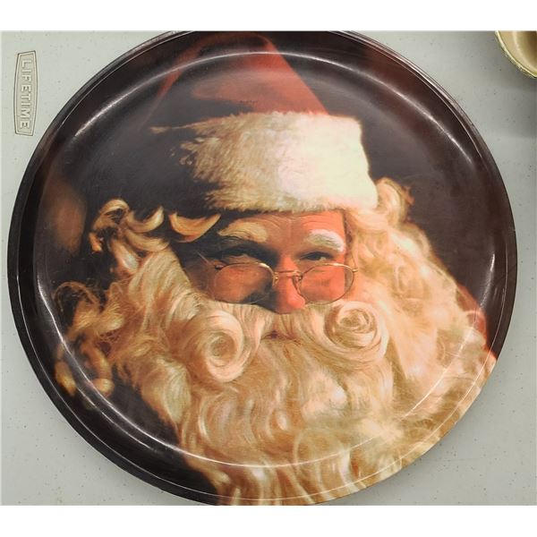 PLASTIC SANTA TRAY