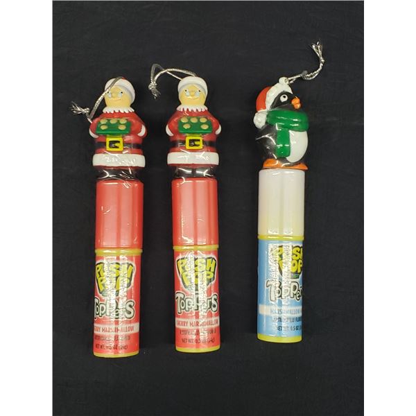 THREE PUSH POP CANDY TOPPERS