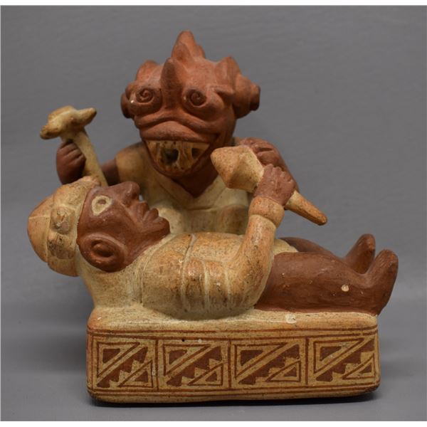 COPY OF PERUVIAN POTTERY SCENE