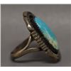 Image 3 : NATIVE AMERICAN NAVAJO SILVER AND TURQUOISE RING SIGNED FB