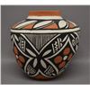 Image 3 : NATIVE AMERICAN ISLETA POTTERY VASE BY LUCY R JOJOLA