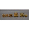 Image 1 : SIX NATIVE AMERICAN PAPAGO MINIATURE BASKETS