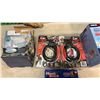 Image 2 : 2 NEW CAR CANES, NECK MASSAGER LED MAGNIFIER AND PORTABLE SEWING MACHINE