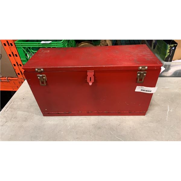 RED TOOLBOX WITH CONTENTS