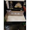 Image 4 : BOX OF POLISHING PADS, 3 LIGHT FIXTURES AND EXIT SIGN