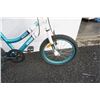 Image 3 : WHITE AND TURQUOISE ROSS BIKE