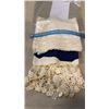Image 2 : VINTAGE LINENS - CROCHETED DOILIES, SILK-SCREENED SERIGRAPH, DRESSER SCARF, ASSORTED POCKET HANDKERC