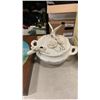 Image 3 : WALL CLOCK, LIDDED TUREEEN WITH LADLE AND EASTERN DISHES