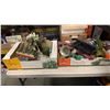 Image 1 : 2 TRAYS OF GLASSWARE, VASES, HOME DECOR AND COLLECTABLES