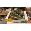 Image 2 : 2 TRAYS OF GLASSWARE, VASES, HOME DECOR AND COLLECTABLES