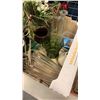 Image 3 : 2 TRAYS OF GLASSWARE, VASES, HOME DECOR AND COLLECTABLES