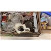 Image 8 : 2 TRAYS OF CRYSTAL, COLLECTABLES, CERAMIC VASES