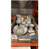Image 1 : BOX OF ASSORTED CHINA CUPS, SAUCERS, SERVING BOWLS, ETC