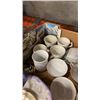Image 2 : BOX OF ASSORTED CHINA CUPS, SAUCERS, SERVING BOWLS, ETC