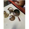 Image 8 : VINTAGE FONDUE POT, DOME CLOCK AND MEAT GRINDER