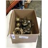 Image 2 : 7 PC SILVER PLATE AND BRASS COLLECTIBLES
