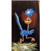 Image 2 : SIGNED ROAD RUNNER FELT PAINTING
