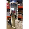 Image 2 : WHITE DRESSING MIRROR AND DECORATIVE WOOD LATTICE MIRROR
