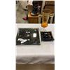 Image 1 : GLASS OVERLAY PLATES AND ART GLASS VASE