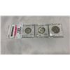 Image 1 : 3 CANADIAN SILVER 25 CENT COINS W/ KEY DATE 1948-1950  .800 SILVER