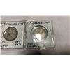 Image 3 : 3 CANADIAN SILVER 25 CENT COINS W/ KEY DATE 1948-1950  .800 SILVER