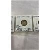 Image 3 : 4 CANADIAN SILVER DIMES - 1936 LAST KNOWN GEORGE V, 1937 FIRST KING GEORGE VI, PLUS 1938, 1939 .800 