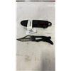 Image 1 : COLUMBIA MECHANICAL FOLDING KNIFE AND 3 THROWING KNIVES WITH SHEATH