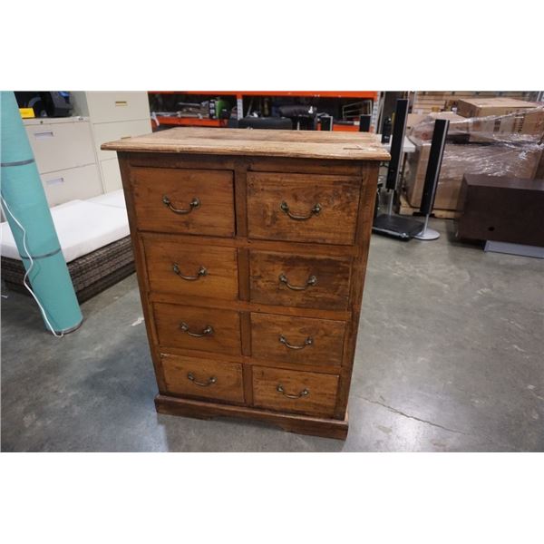 ANTIQUE 8 DRAWER CHEST OF DRAWERS