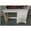 Image 2 : PINE 4 DRAWER DESK ANDF ROLLING GAS LIFT OFFICE CHAIR