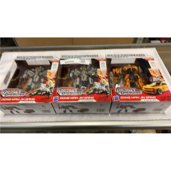 3 NEW ROBOTS IN DISGUISE TRANSFORMING ACTION FIGURES