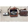 Image 2 : VINTAGE COAL MINER HEADLAMP, LIGHTER AND VINTAGE CAMERAS