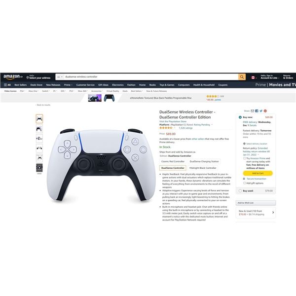 Playstaion 5 DualSense Wireless Controller Tested and Working Retail $90