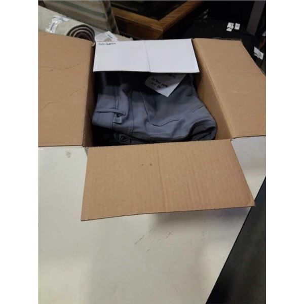 BOX OF LULULEMON CLOTHING MENS 34,38, 40 ARCTERYX PANTS SIZE 36