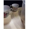 Image 9 : 2 BINS OF DISHWARE, TEACUPS AND SAUCERS