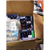 Image 7 : 3 BOXES AND BASKET OF CHRISTMAS LIGHTS, XMAS DECOR, ESTATE GOODS
