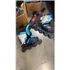 Image 2 : 2 BOXES OF KIDS SHIRTS, ICE SKATES, TOYS