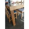 Image 3 : WOOD DINING TABLE WITH 6 CHAIRS