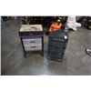 Image 1 : 3 DRAWER DECORATIVE STAND WITH FLIP TOP AND 3 DRAWER WIRE ORGANIZER